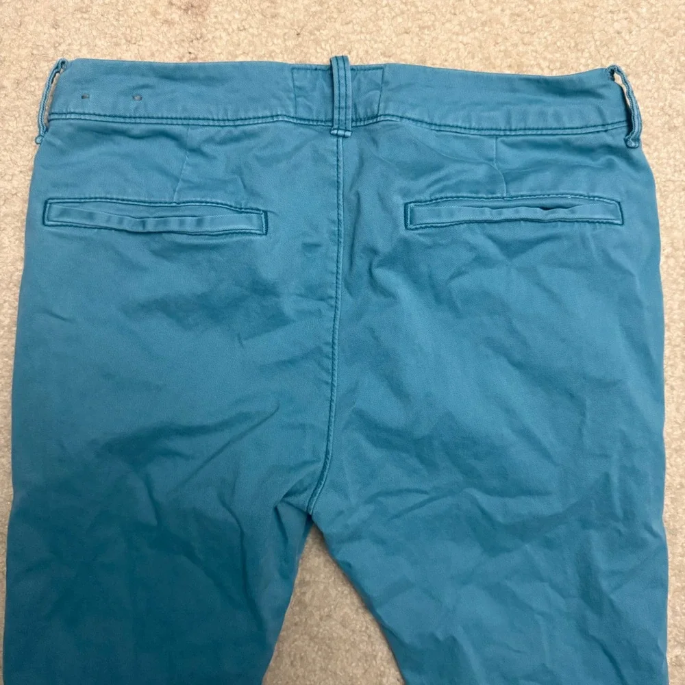 Hollister Skinny Chino Pants Teal Slim Fit Cotton Twill Men's Size 31x32